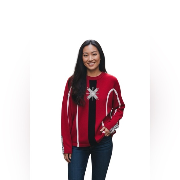 Columbia XCO snowflake Nordic, Cabin Core, Cozy Core, Winter Core sweater - Picture 11 of 11